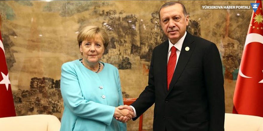 Cumhurbaşkanı Erdoğan, Merkel'le görüştü