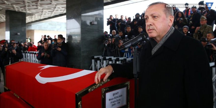 Erdoğan cenaze töreninde konuştu: Operasyon bir ırka karşı değil