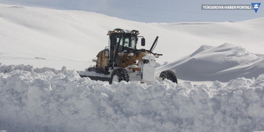 Yüksekova'da kar: 24 köy ile 57 mezra yolu kapandı