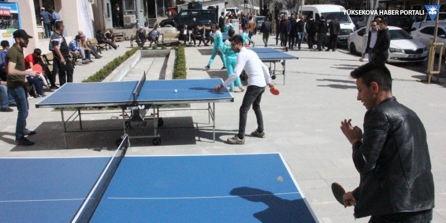 Hakkari’de dünya masa tenisi etkinliği