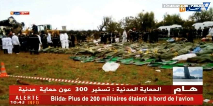 Cezayir'de askeri uçak düştü: 250'den fazla ölü var