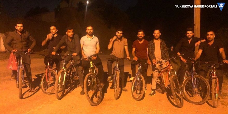 Şemdinli'de iftar sonrası bisiklet gezintisi