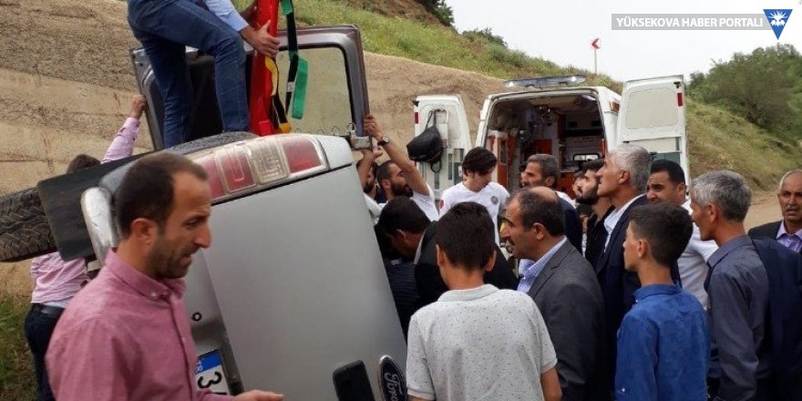Şemdinli’de trafik kazası: 4 yaralı