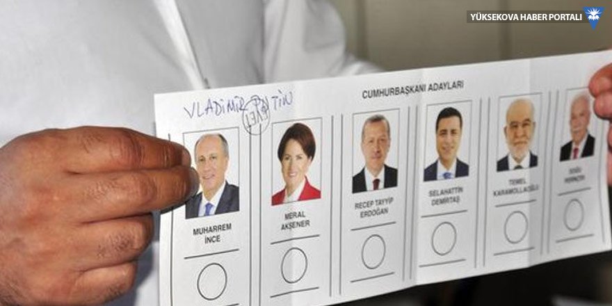 Türkiye'deki seçimde Putin'e oy çıktı