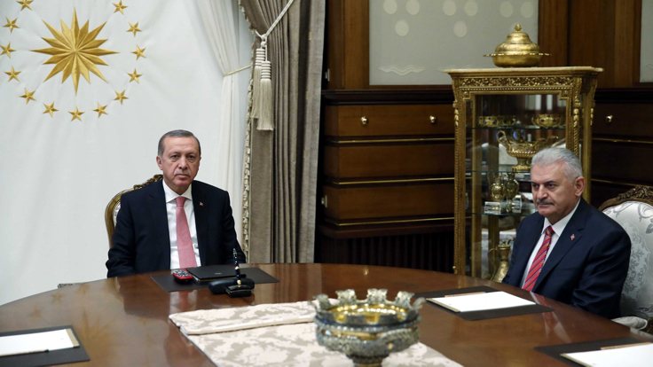 Cumhurbaşkanı Erdoğan, Başbakan Yıldırım'la görüştü