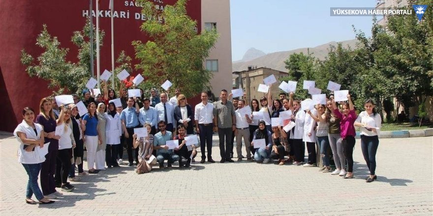 Hakkari’de 43 sağlık çalışanı sertifika aldı