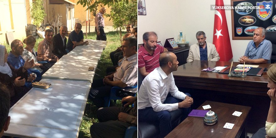 HDP'li Sait Dede, Yüksekova'daki STK'ları ziyaret etti