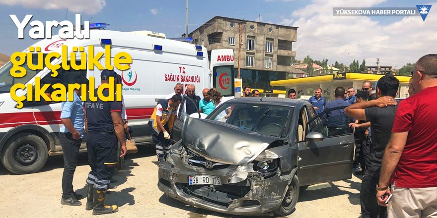 Yüksekova'da trafik kazası: 1 yaralı - 10-09-2018