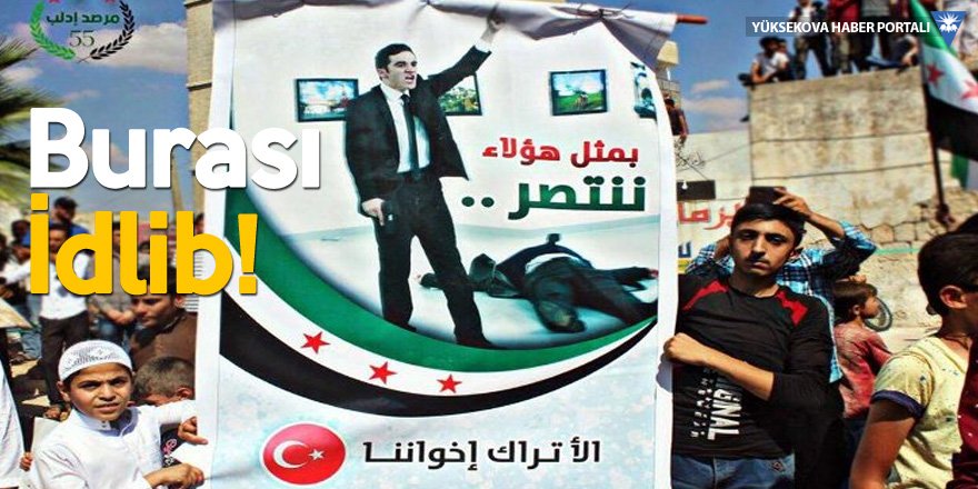 İdlib'deki protestoda cihatçılar, Karlov'un katilinin posterini taşıdı