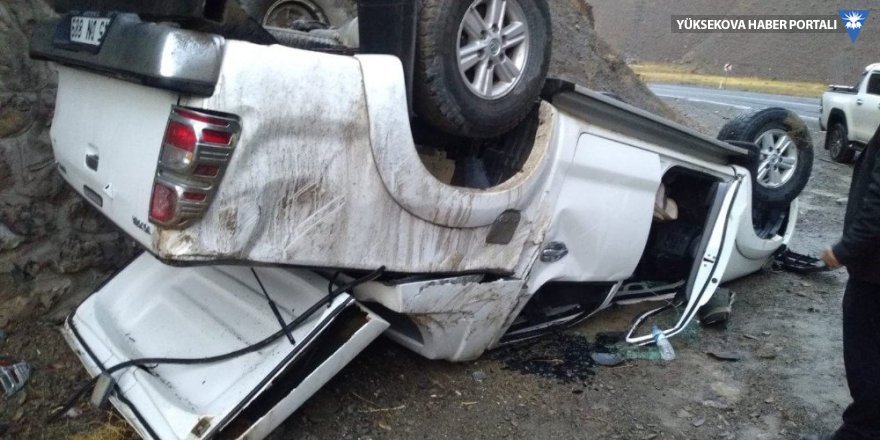 Hakkari’de trafik kazası 1 yaralı