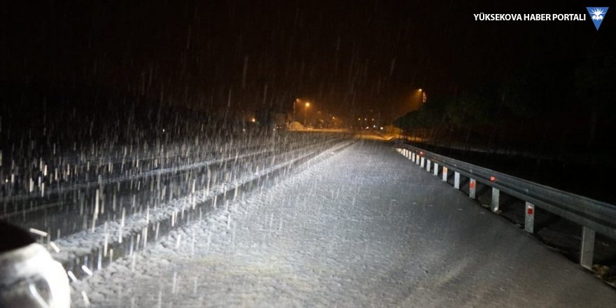 Van’da 2225 rakımlı Kurubaş geçidinde kar yağışı