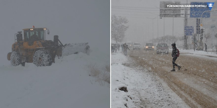 Yüksekova'da yoğun kar yağışı - 27-12-2018