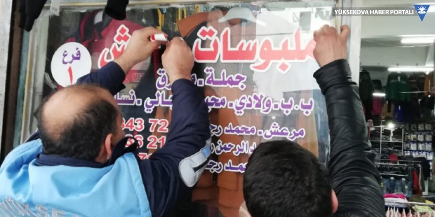 Kahramanmaraş'ta Arapça yazılı tabelalar zabıta ekiplerince söküldü