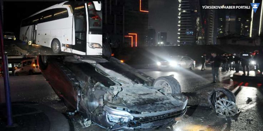 Zenit'i taşıyan otobüs Ankara'da kaza yaptı