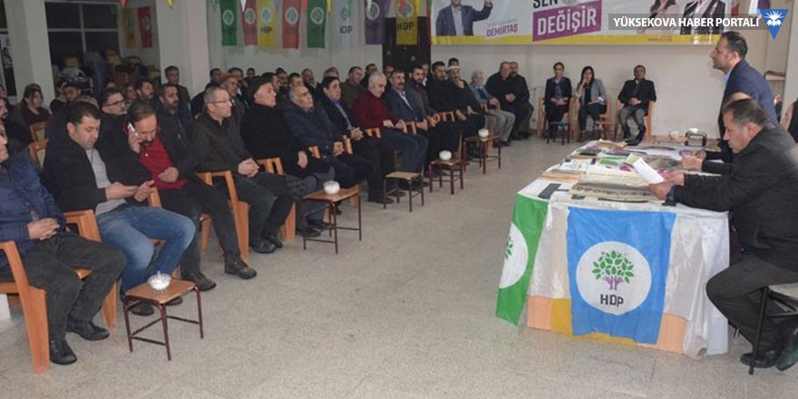 Yüksekova'da HDP'den seçim süreci toplantısı