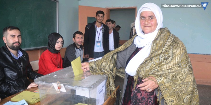 Yüksekova'da 2019 yerel seçimleri: Oy kullanma işlemi sona erdi