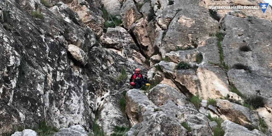 Van Kalesi'ndeki kayalıklarda mahsur kalan kişi kurtarıldı
