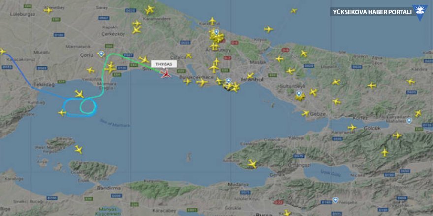 İstanbul'a gelen uçaklar havada tur atıyor