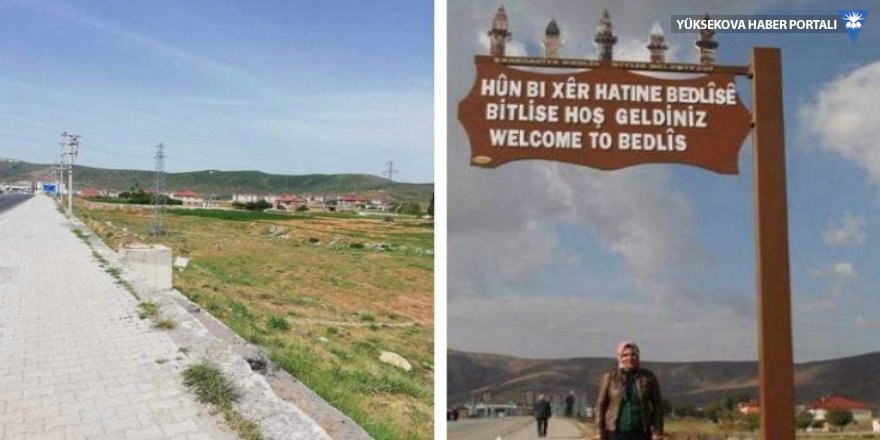 Bitlis'e girişteki Kürtçe tabela da kaldırıldı