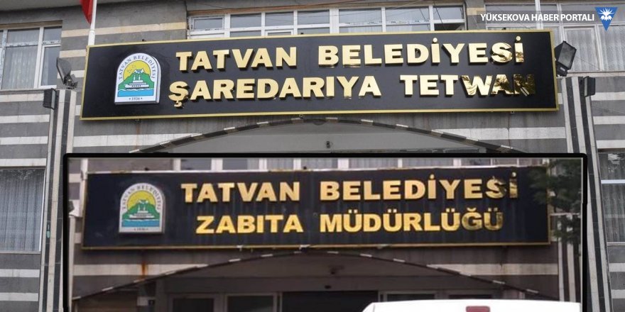 Tatvan Belediyesi de Kürtçe tabelayı indirdi