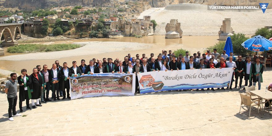 17 baro başkanı Hasankeyf'te: Barajdan vazgeçin