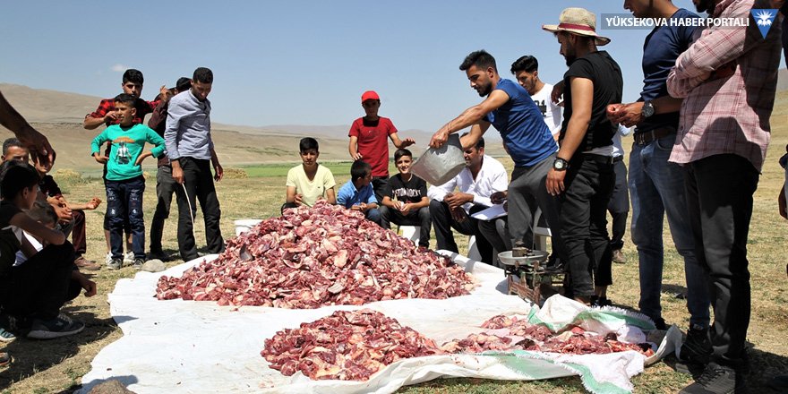3 ton kurban eti 700 kişiye eşit dağıtıldı