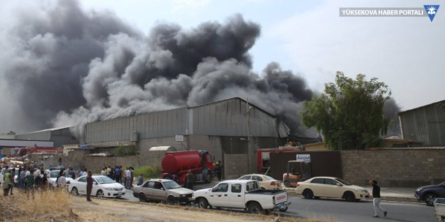 Erbil'de Türk şirketinin deposunda yangın