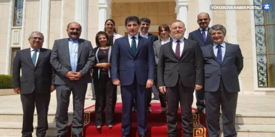 HDP ve DTK heyeti Nêçirvan Barzani ile görüştü