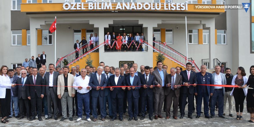 Yüksekova'da Özel Bilim Anadolu Lisesi açıldı