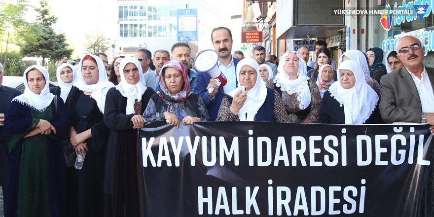Yüksekovalı Barış Anneleri'nden 'kayyım' protestolarına destek