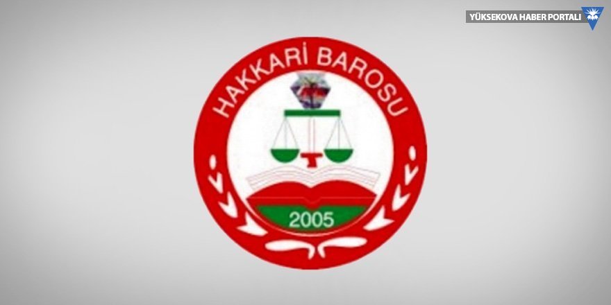 Hakkari Barosu'ndan belediye eş başkanlarının tutuklanmalarına tepki