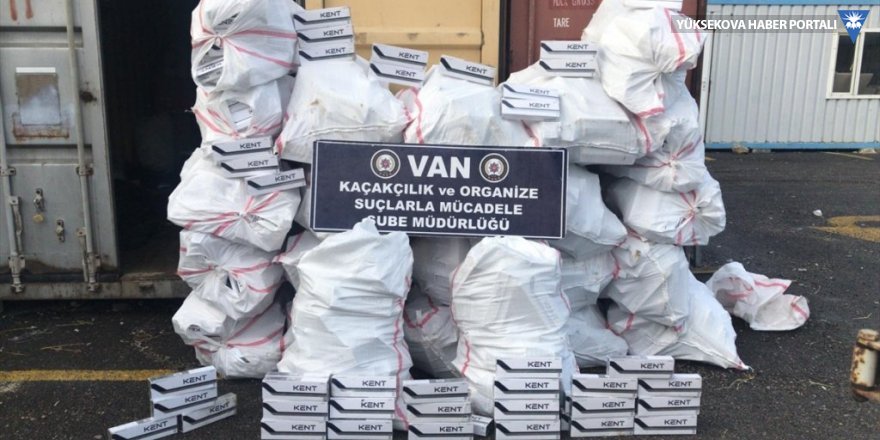 Van'da bir ayda 189 bin paket kaçak sigara ele geçirildi