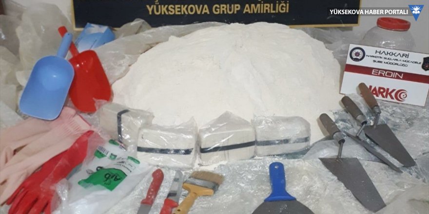 Yüksekova'da 30 kilo 500 gram eroin ele geçirildi