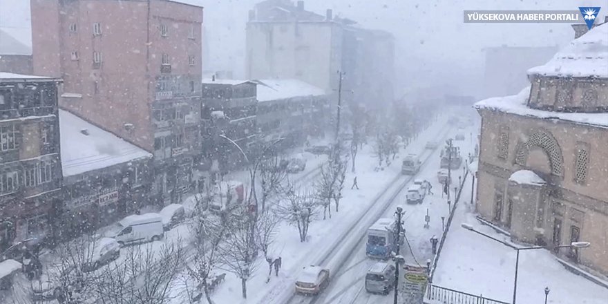 Yüksekova'da kar yağışı birçok köy yolunu kapattı