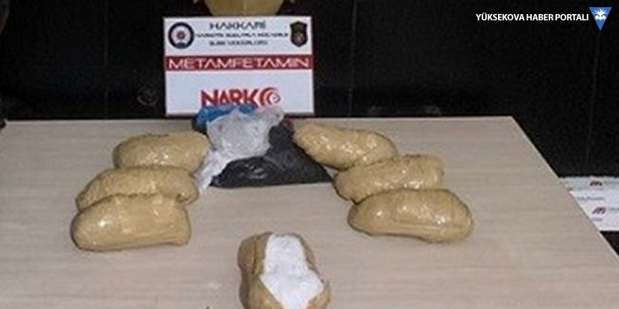 Yüksekova'da 8 kilo 800 gram sentetik uyuşturucu ele geçirildi