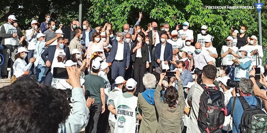 HDP yürüyüşü Ankara'da tamamlandı: Burada bitirmiyoruz