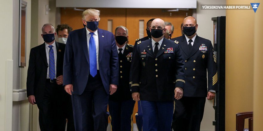 Trump ilk kez maskeyle kameralar karşısında
