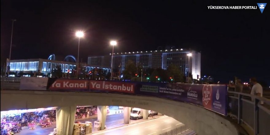 İBB'nin Kanal İstanbul afişleri gece yarısı söküldü