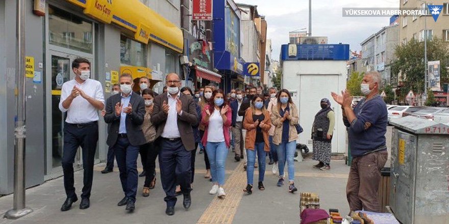 Kars'ta Ayhan Bilgen'e destek yürüyüşü