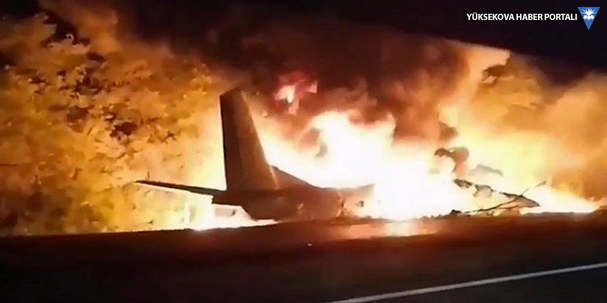 Ukrayna'dan askeri uçak düştü: 25 ölü