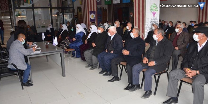 HDP'den Yüksekova'da Faşizme karşı direniş, halklara demokrasi ve adalet konulu halk toplantısı