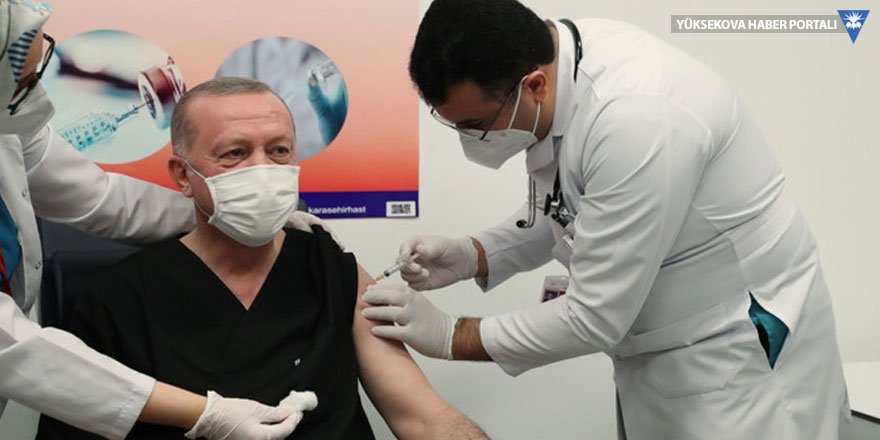 Erdoğan koronavirüs aşısı oldu