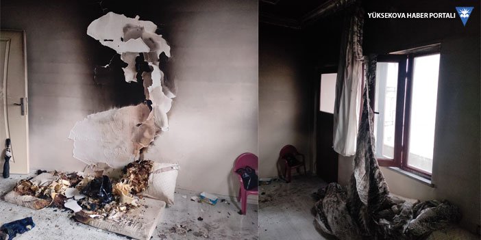 Yüksekova'da yangın: Komşular faciayı önledi