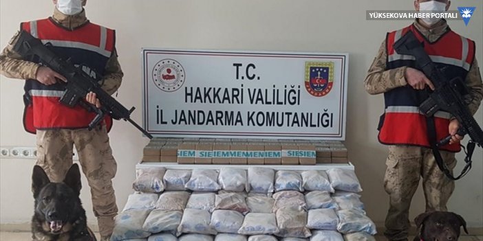 Yüksekova'da 105 kilogram uyuşturucu ele geçirildi