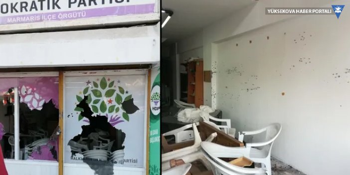 Marmaris'te HDP binasına silahlı saldırı