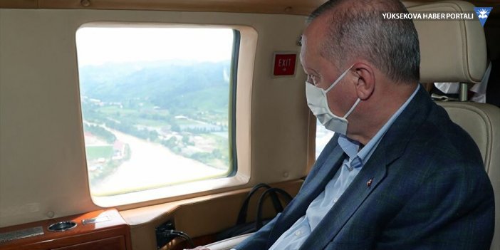 Cumhurbaşkanı Erdoğan'ı taşıyan helikopter Rize limanına zorunlu iniş yaptı
