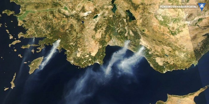 NASA'dan Türkiye'deki yangınlarla ilgili açıklama: Uydu fotoğraflarını yayınladı