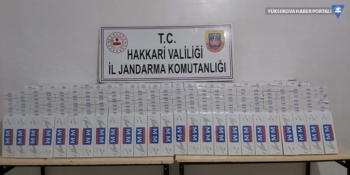 Şemdinli'de gümrük kaçağı 9 bin 500 paket sigara ele geçirildi