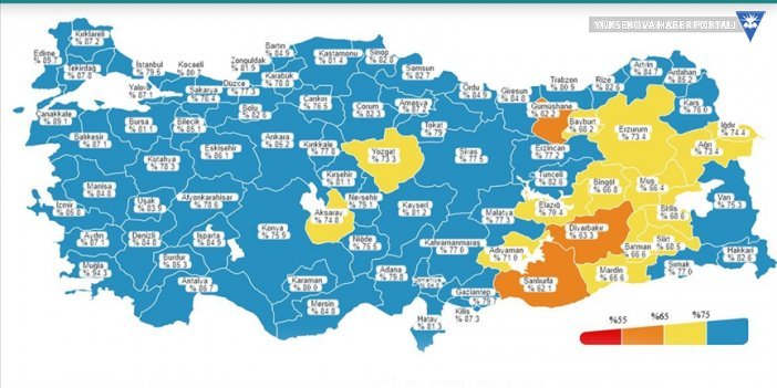 Sağlık Bakanı Koca Kovid-19 risk haritasında rengi değişen illeri paylaştı