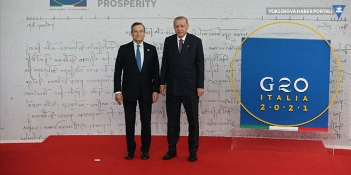 Erdoğan, G20 kapsamında İtalya Başbakanı Draghi ile görüştü